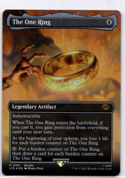 The One Ring Borderless Foil - Mythic - Lord of the Rings LOTR MTG NM MTG - Image 1