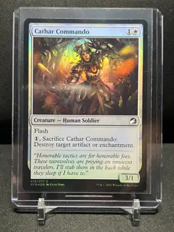 Cathar Commando - Foil - Magic MTG 2021 Innistrad Midnight Hunt NM - Image 1