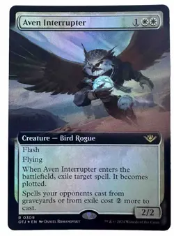 MTG - Aven Interrupter Extended Art - Outlaws of Thunder Junction - #309 NM Foil - Image 1