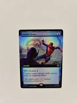 Spider-Sense Foil Extended Art Marvel's Spider-Man MTG Magic The Gathering - Image 3