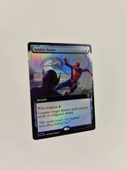 Spider-Sense Foil Extended Art Marvel's Spider-Man MTG Magic The Gathering - Image 5