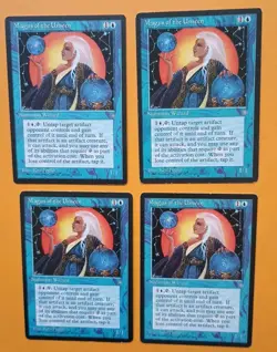 Magic the Gathering MTG Ice Age MAGUS OF THE UNSEEN X 4 R LP/EX 1995 Nice! - Image 2