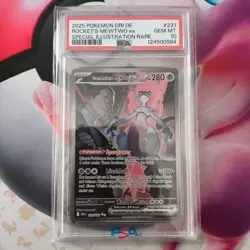 Pokemon Team Rockets Mewtu Ex 231 PSA 10 Deutsch 231/182 - Image 1