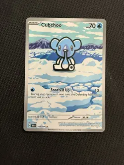 Pokemon TCG - Cubchoo - 109/086 - Illustration Rare - SV: Black Bolt - Image 1