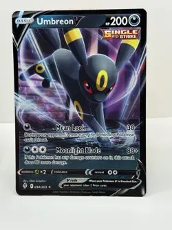 Umbreon V 094/203 Holo Ultra Rare Evolving Skies Sword Shield Pokemon Card NM - Image 1