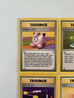 Pokemon Cards Base Set Rare Trainer Bundle Vintage WOTC x8 Breeder Clefairy Doll - Image 4
