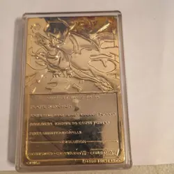 1999 Burger King Pokemon Charizard 23k Gold Plated Card And Pokeball - Image 3