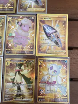Pokemon TCG - Full Art Secret Gold Trainer 8 Card Lot -NM Meowscarada Energy - Image 3