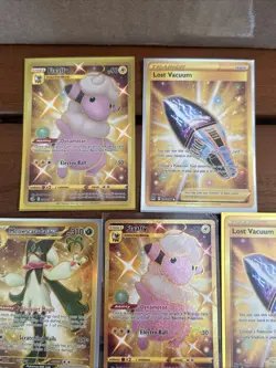 Pokemon TCG - Full Art Secret Gold Trainer 8 Card Lot -NM Meowscarada Energy - Image 4