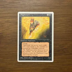 Nightmare LP Fourth Edition 4Ed 1995 Magic the Gathering Card MTG - Image 1