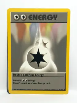 Double Colorless Energy 96/102 Pokemon Card TCG Base Set Unlimited Uncommon LP - Image 1