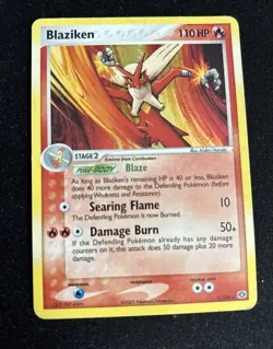 Pokemon TCG Blaziken EX Emerald Holo Rare Card 1/106 LP/MP Condition - Image 1