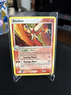 Pokemon TCG Blaziken EX Emerald Holo Rare Card 1/106 LP/MP Condition - Image 3