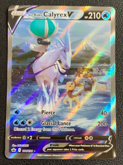 Ice Rider Calyrex V 164/198 Chilling Reign Ultra Rare Alt Art Pokemon Card NM - Image 1