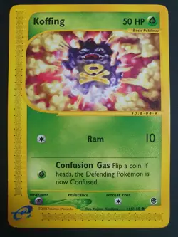 Koffing 114/165 - Expedition Base Set - Pokemon Card - Excellent Condition - Image 1