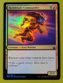 FOIL Rushblade Commander x1 Battlebond 1x MTG Magic the Gathering - Image 1