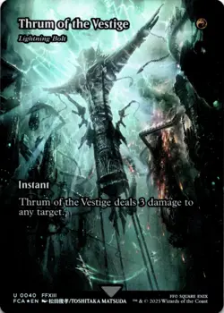 MTG Thrum of the Vestige - Lightning Bolt (Showcase) Foil NM FIN Magic - Image 1
