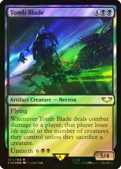 MTG FOIL Tomb Blade Surge Foil - Warhammer 40,000 Commander #064 - Image 1