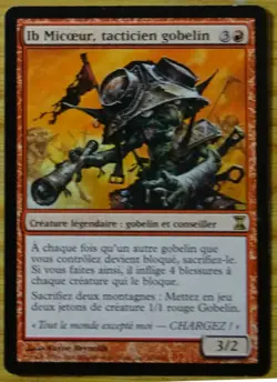 mtg magic ib halfheart goblin tactician FRENCH ib micoeur tacticien gobelin - Image 1
