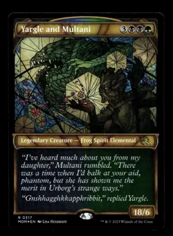 Yargle and Multani (Showcase) 317 Foil R March of the Machine - Image 1