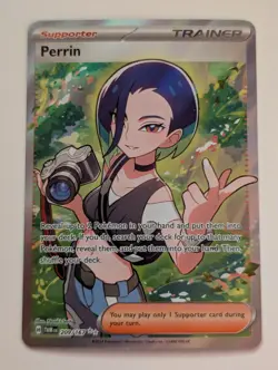 Perrin 209/167 Twilight Masquerade Ultra Rare Full Art Holo Pokemon TCG NM - Image 1