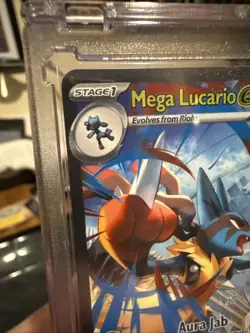 Pokemon TCG Mega Lucario Ex 179/132 Secret Rare Holo Extremely Clean NM Card NM - Image 3