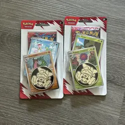 2025 Pokemon Destined Rivals Checklane Blister Packs (Two - Rabsca & Gastrodon) - Image 1