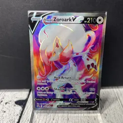 Hisuian Zoroark V SWSH297 Pokemon Black Star Promo Full Art Holo - Image 1