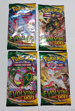Pokemon Evolving Skies Art Pack set of 4 Booster Packs. Unopened. Free Shipping. - Image 1