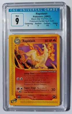 CGC 9 Rapidash Black Star Promo #51 Pokemon Center New York - Image 1