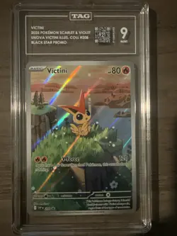 Pokemon TCG Victini 208 Full Art Black Star Promo Black Bolt TAG 9 - Image 1