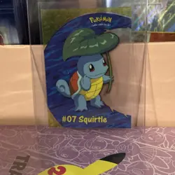 Squirtle #07 PC4 Clear TOPPS 1999 TV Animation Blue Logo acryllic Pokemon - Image 1