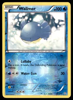 2012 Black & White - Dragons Exalted Reverse Holo Wailmer Basic/Uncommon #25 - Image 1