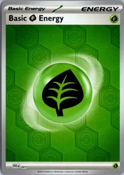 2023 Scarlet & Violet - Energies Basic Grass Energy Holo Energy #001 - Image 1