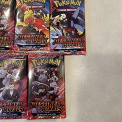 Pokemon TCG Scarlet And Violet Destined Rivals Sealed Booster Packs Lot Of 5 - Image 3