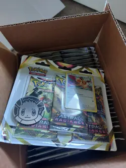 24x Pokemon Astral Radiance Triple Blister opened Case - Sylveon & Eevee Promo - Image 4