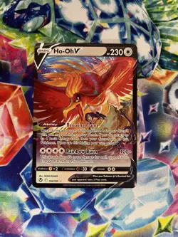 Pokemon Ho-Oh V 140/195 Swsh12: Sword & Shield - Silver Tempest Holo Near Mint - Image 3
