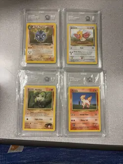 4 Vintage Pokemon TAG Slab Lot - Exact Slabs Seen In Picture - Image 1