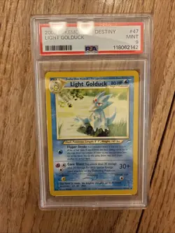 Pokemon Neo Destiny Light Golduck Uncommon #47 PSA 9 Mint Fresh Grade! - Image 1