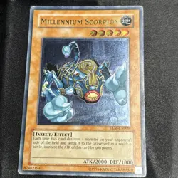 Yugioh Millennium Scorpion TLM-EN009 Ultimate Rare Lost Millennium MP - Image 2
