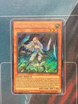 yugioh secret rare 1st ed NM subterror nemesis archer INOV-EN082 - Image 1