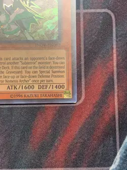 yugioh secret rare 1st ed NM subterror nemesis archer INOV-EN082 - Image 5