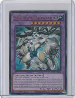 Yugioh JUSH-EN006 Dracotail Arthalion - Ultra Rare 1st Edition - Image 1