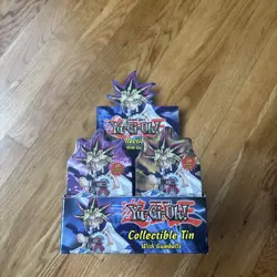 2005 Yu Gi Oh Sealed Collectible Tins With Gumballs Case Of 10 With Box Vintage - Image 1