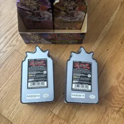 2005 Yu Gi Oh Sealed Collectible Tins With Gumballs Case Of 10 With Box Vintage - Image 4