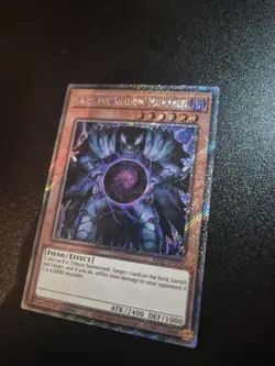 Yu-Gi-Oh TCG Caius the Shadow Monarch Platinum Secret Rare Card RA03-EN194 - Image 3