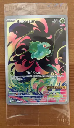 Bulbasaur MEG133/132. Pokemon TCG Mega Evolution Stamped Sealed Promo Card - Image 1