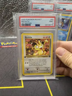 Pokemon Card 1st Edition Team Rocket PSA 9 Lot: Squirtle, Dragonair, Meowth, Dig - Image 4