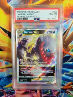 Pokemon Darkrai VStar Astral Radiance #099 Graded Card PSA 10 - Image 1