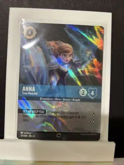 Disney Lorcana TCG Ursula's Return Anna True-Hearted Enchanted Card 217/204 - Image 1